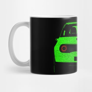 E car electric green car Mug